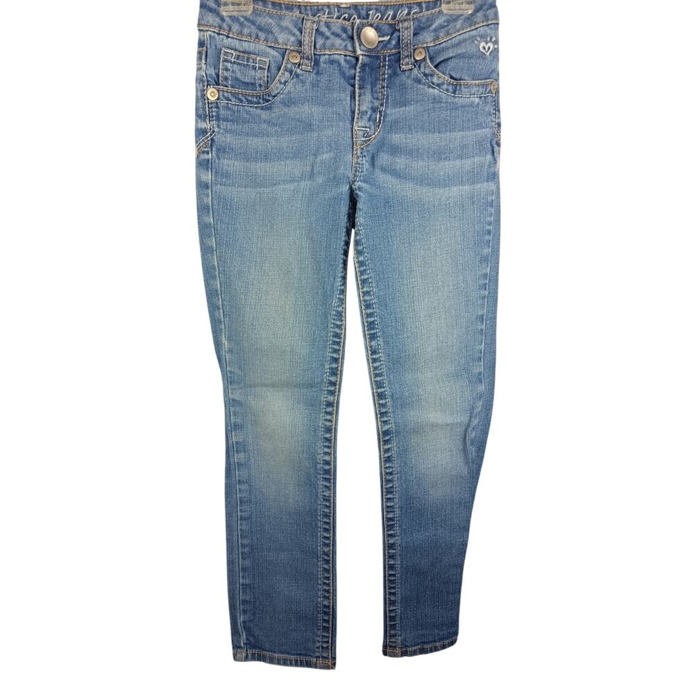 Justice Light Blue Girls' Jeans - Faded Denim